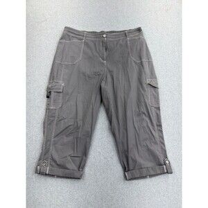 Cato Pants Womens 20W Plus Size Grey Cargo Gorp Core Outdoors Camping Garden